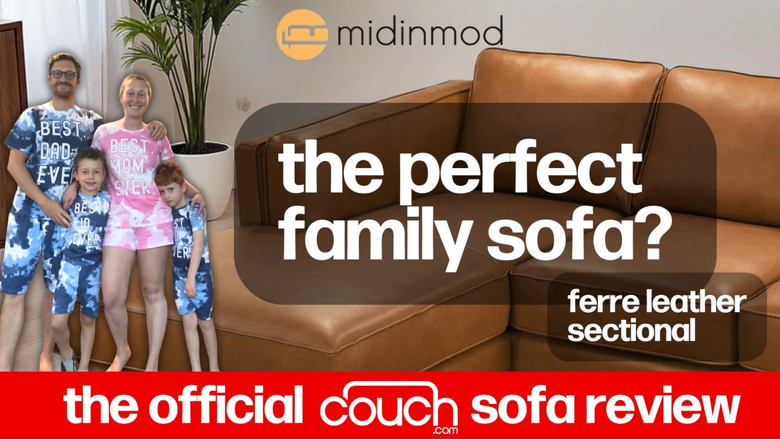 Mid in Mod Sofa Review: Why This Couple Ditched Their Clearance Couch for a Leather Sectional with Chaise