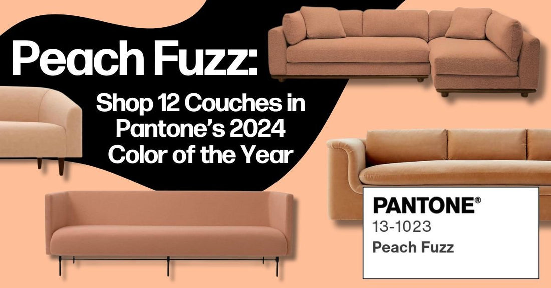 Modular orange sofa