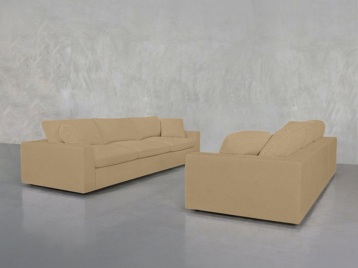 A 3-3 Sofa Set in a room.