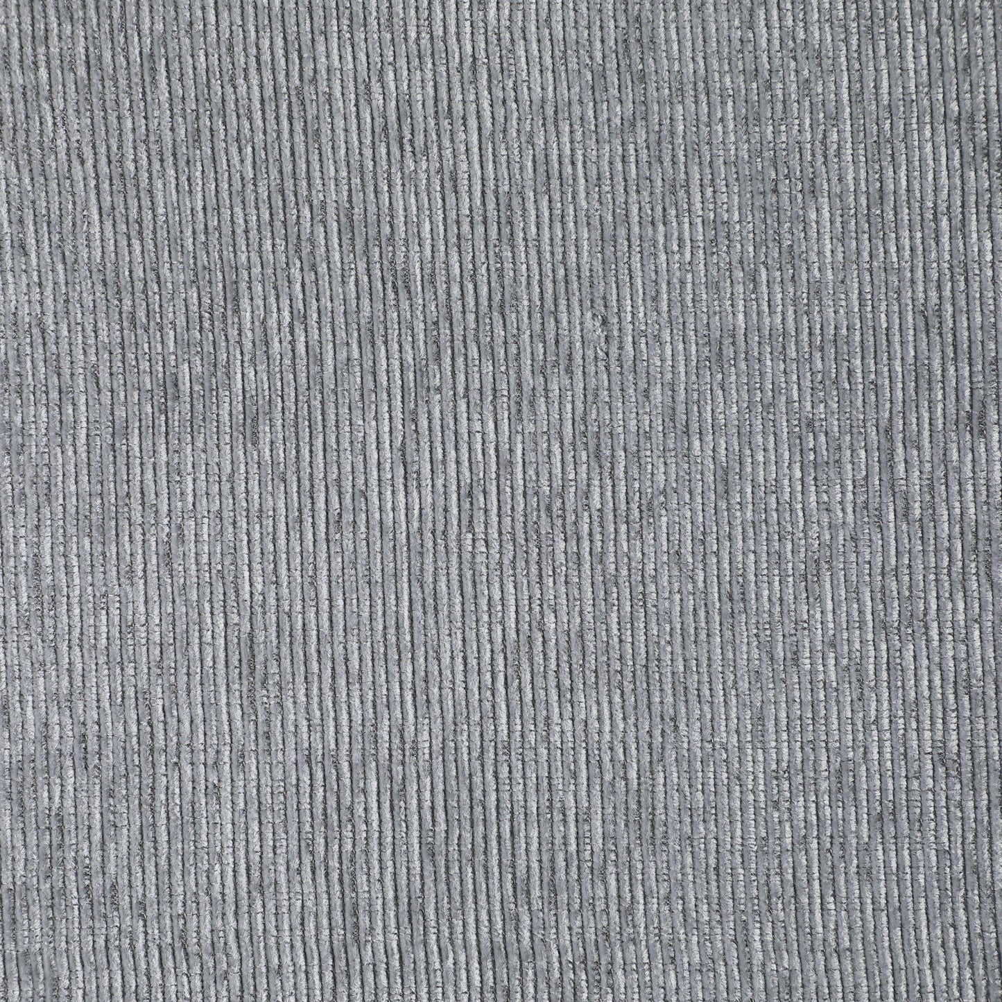 Close-up of the Couch.com Nyhan Upholstered Corner Sectional in light gray fabric, showing evenly spaced ribbed lines for a soft, corduroy-like texture that complements its modern style and practical storage features.