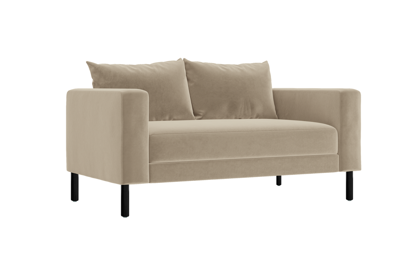 The Essential Loveseat in Recycled Velvet – Compact Eco-Friendly 2-Seater by Sabai