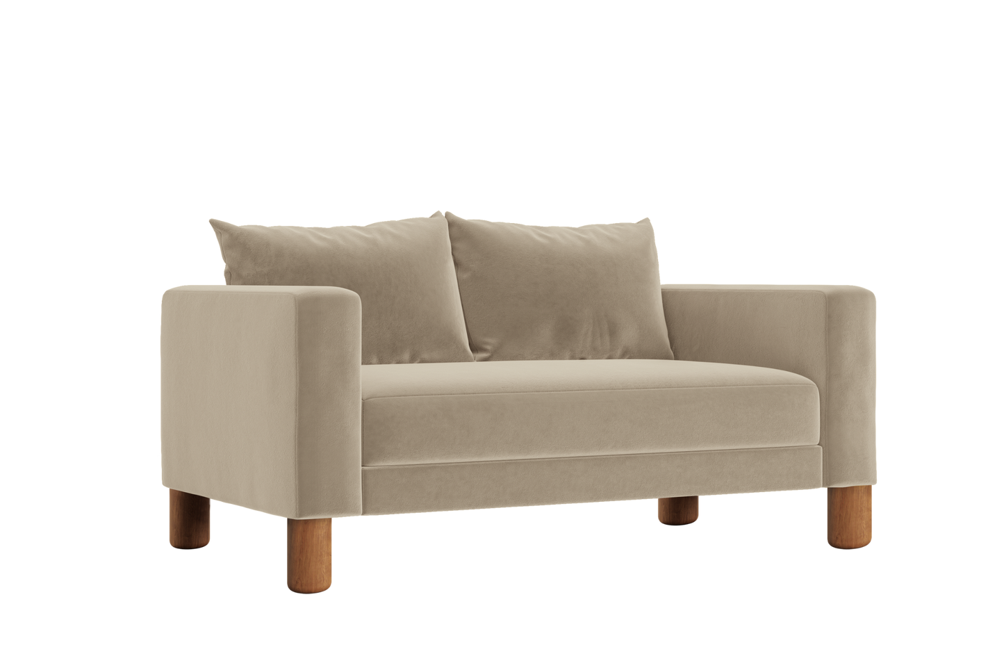 The Essential Loveseat in Recycled Velvet – Compact Eco-Friendly 2-Seater by Sabai
