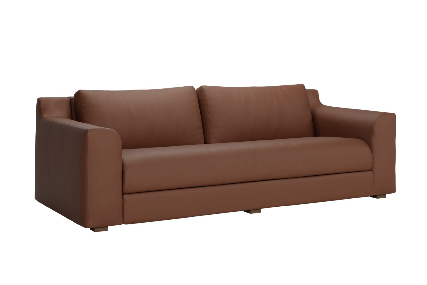 The Elevate 86" Sofa in Cactus Leather – Sustainable Modern Farmhouse Couch by Sabai