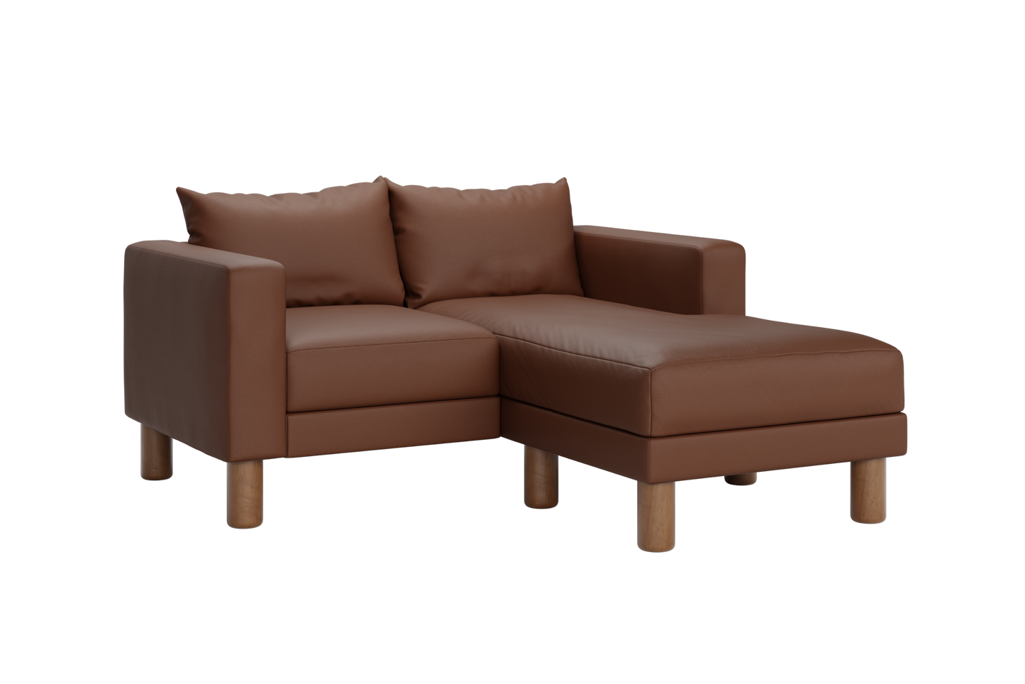 The Essential Loveseat Sectional – Sustainable Cactus Leather Couch by Sabai
