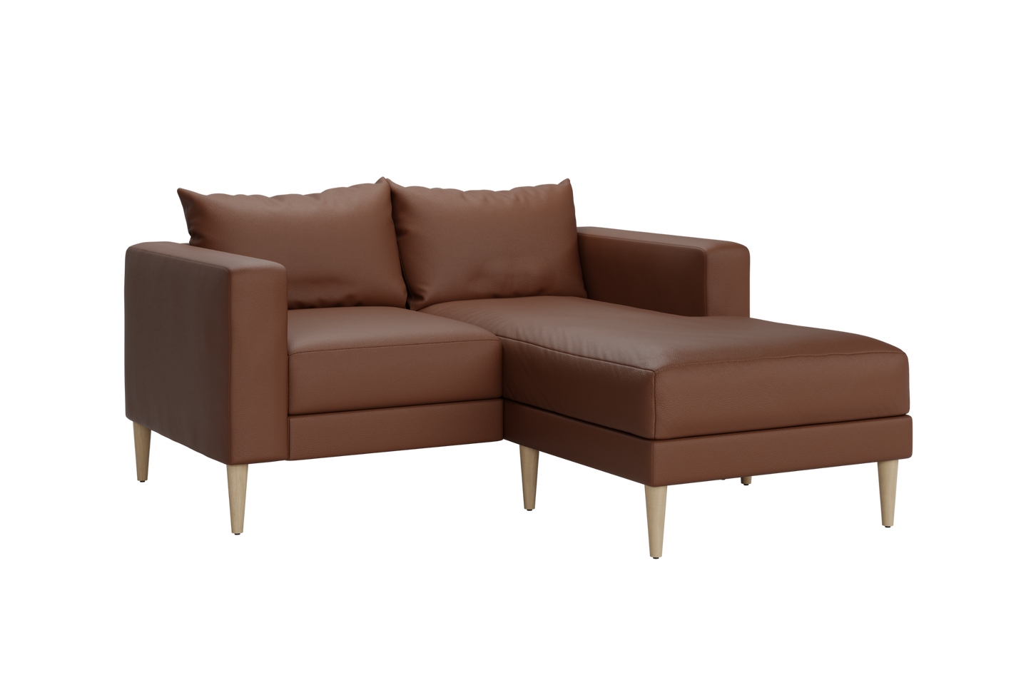 The Essential Loveseat Sectional – Sustainable Cactus Leather Couch by Sabai