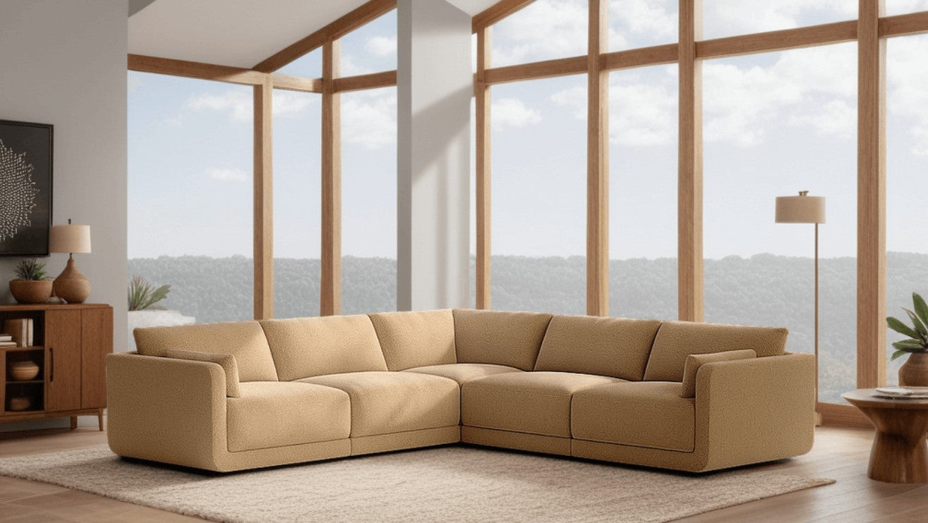 Eva Small Modular Sectional Sofa by BenchMade Modern – 116" x 116"