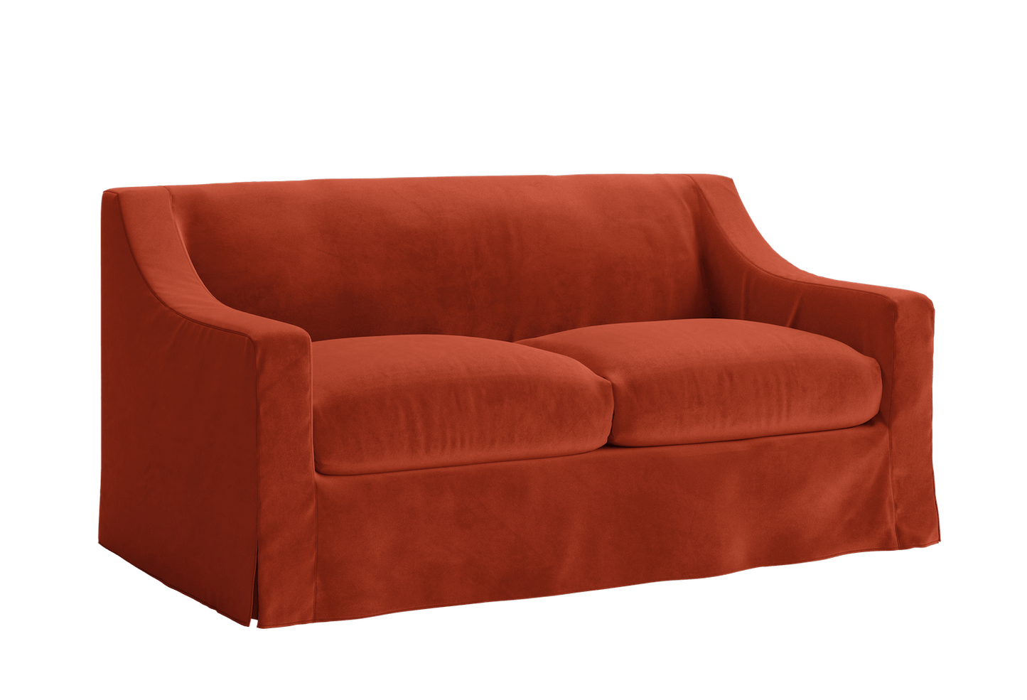 The Evergreen Loveseat in Recycled Velvet – Sustainable Compact Sofa by Sabai