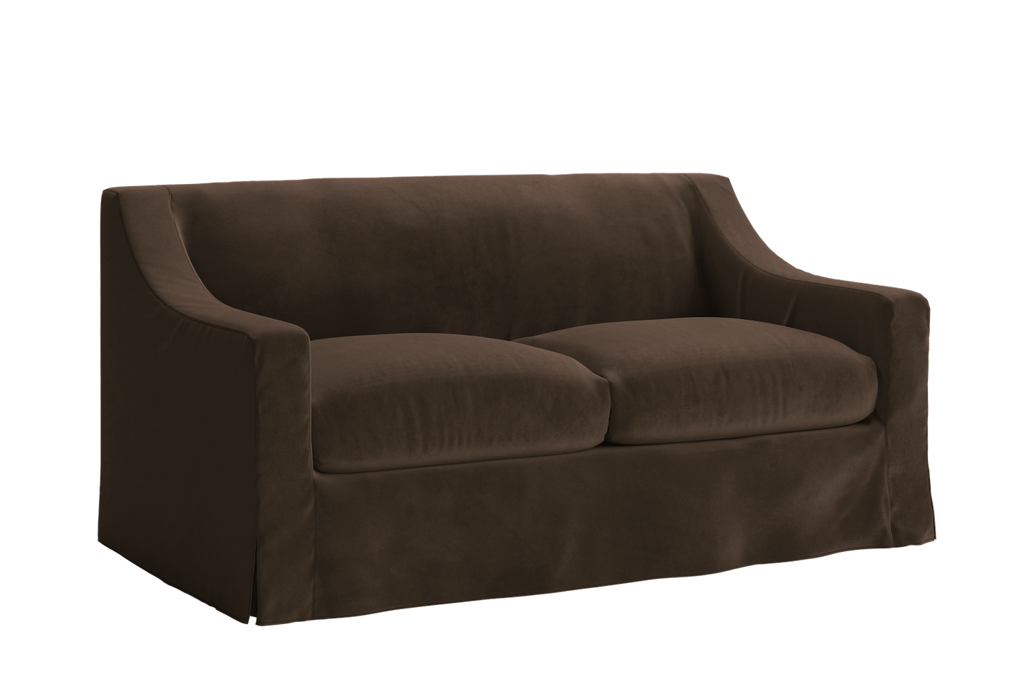 The Evergreen Loveseat in Recycled Velvet – Sustainable Compact Sofa by Sabai