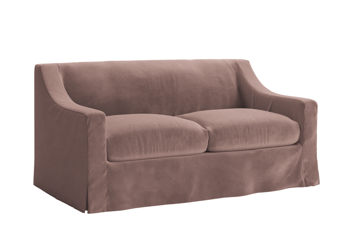 The Evergreen Loveseat in Recycled Velvet – Sustainable Compact Sofa by Sabai