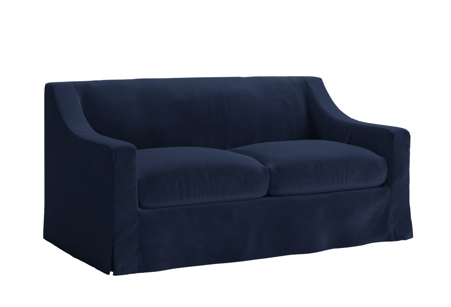 The Evergreen Loveseat in Recycled Velvet – Sustainable Compact Sofa by Sabai