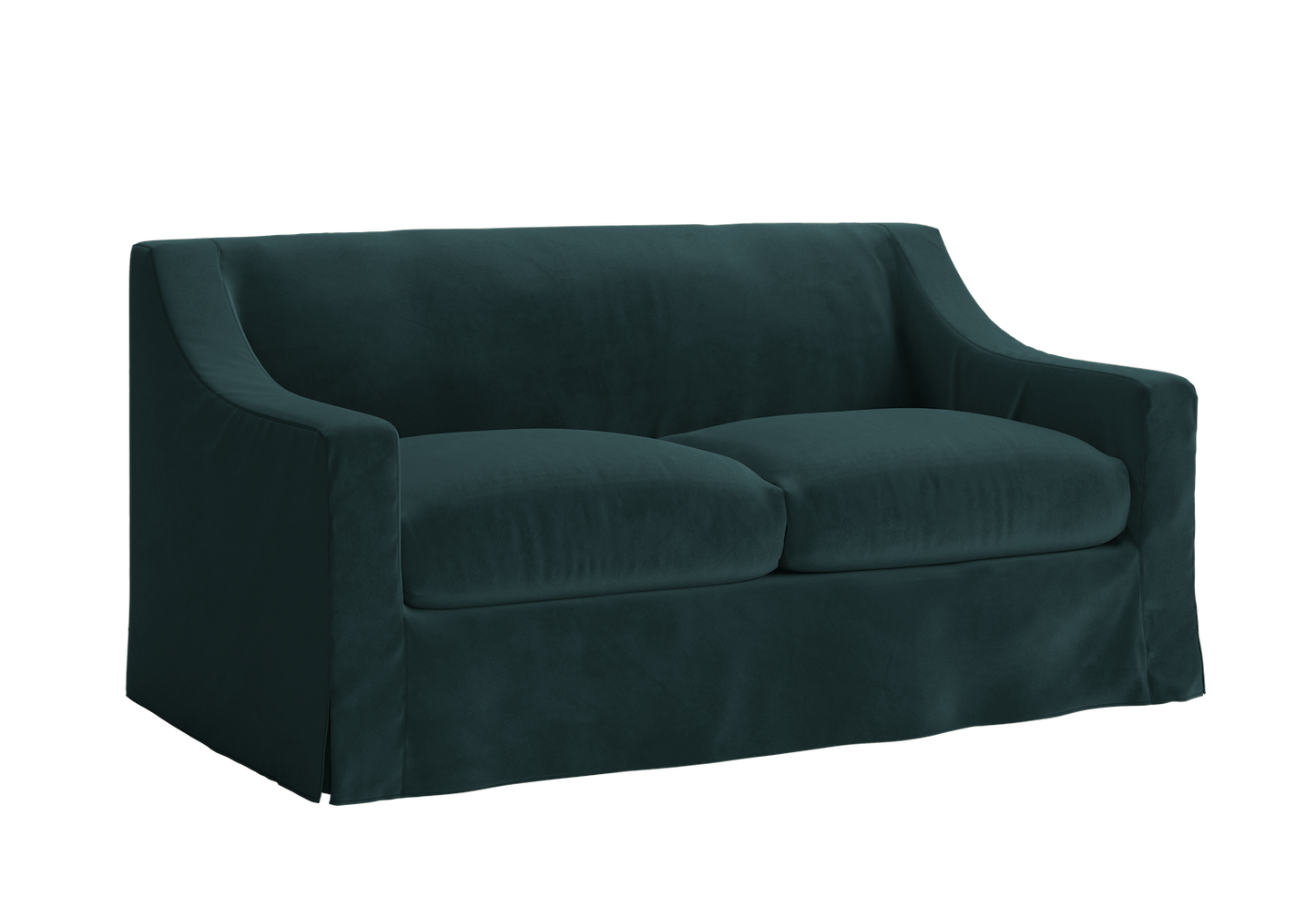 The Evergreen Loveseat in Recycled Velvet – Sustainable Compact Sofa by Sabai