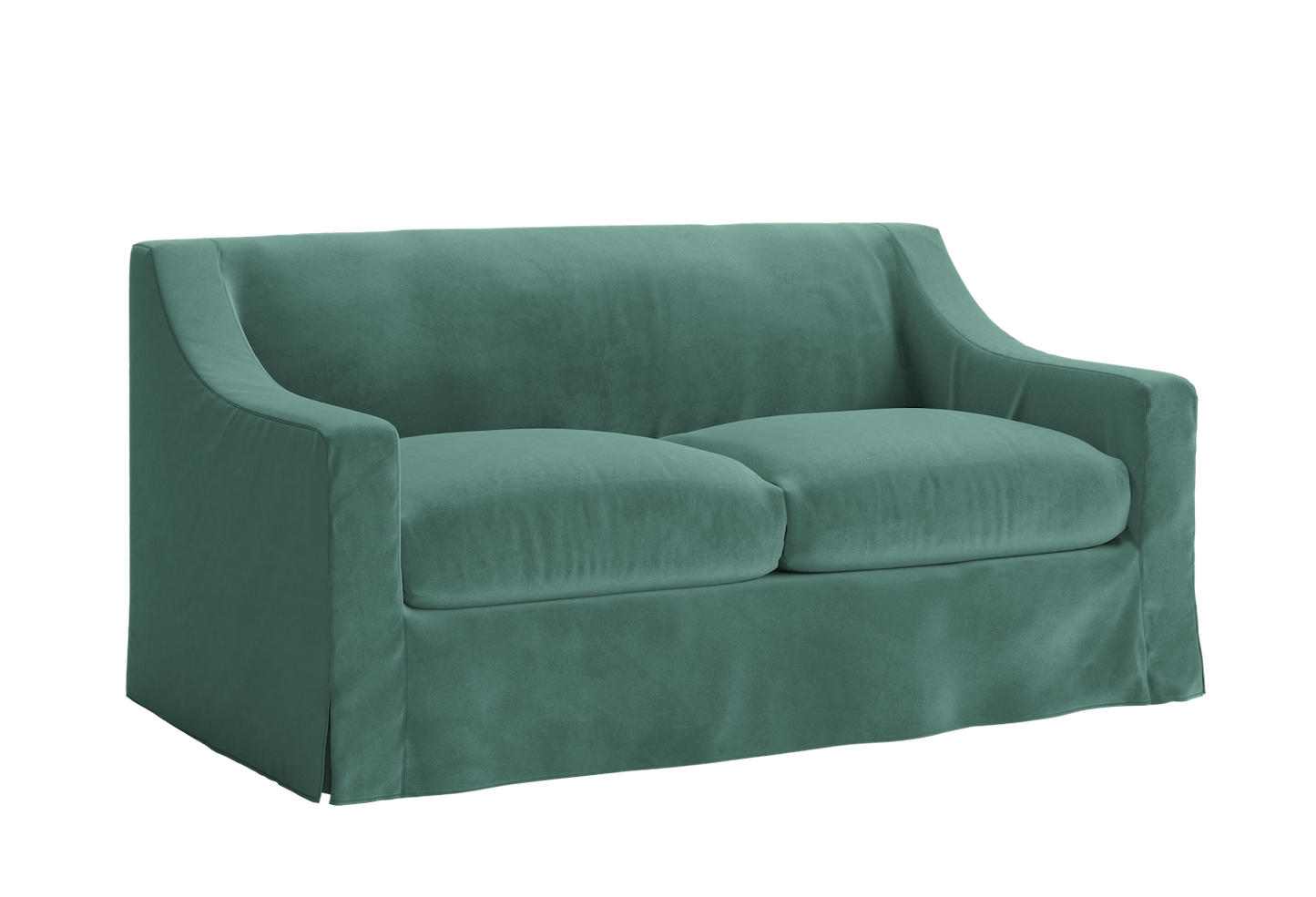 The Evergreen Loveseat in Recycled Velvet – Sustainable Compact Sofa by Sabai
