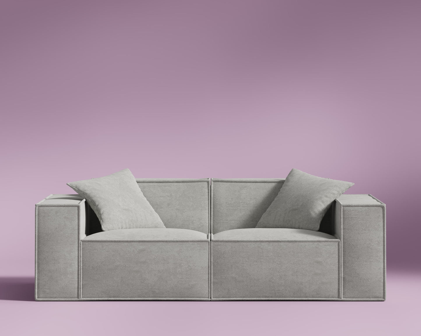 M1 Sofa Loveseat - Platinum Grey