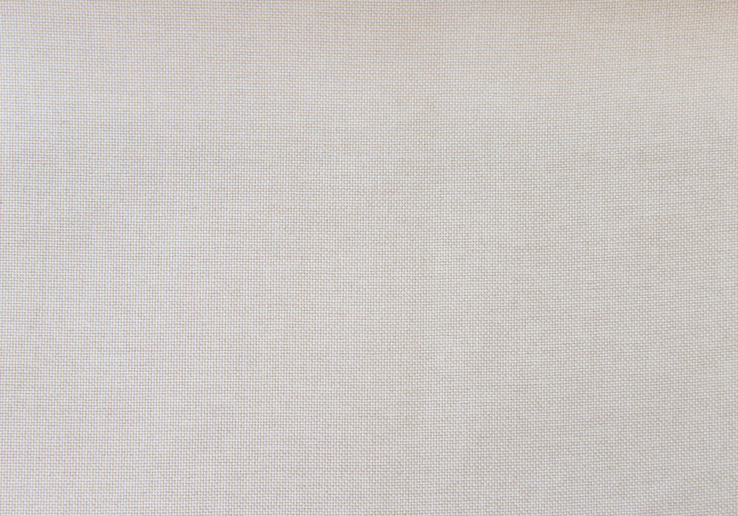 Close-up view of the Bed, Upholstered, Frame Only, Transitional shows a plain light beige fabric with a subtle woven texture and soft, even lighting.