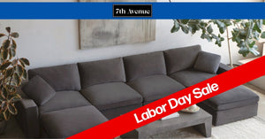 7th Avenue Labor Day Deals: Save on Modular Couches & Sectionals + Free Throw Pillows