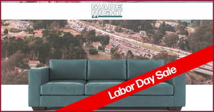 MadeRight CA Labor Day Sale: 25% Off Custom, Made-in-LA Sofas & Sectionals