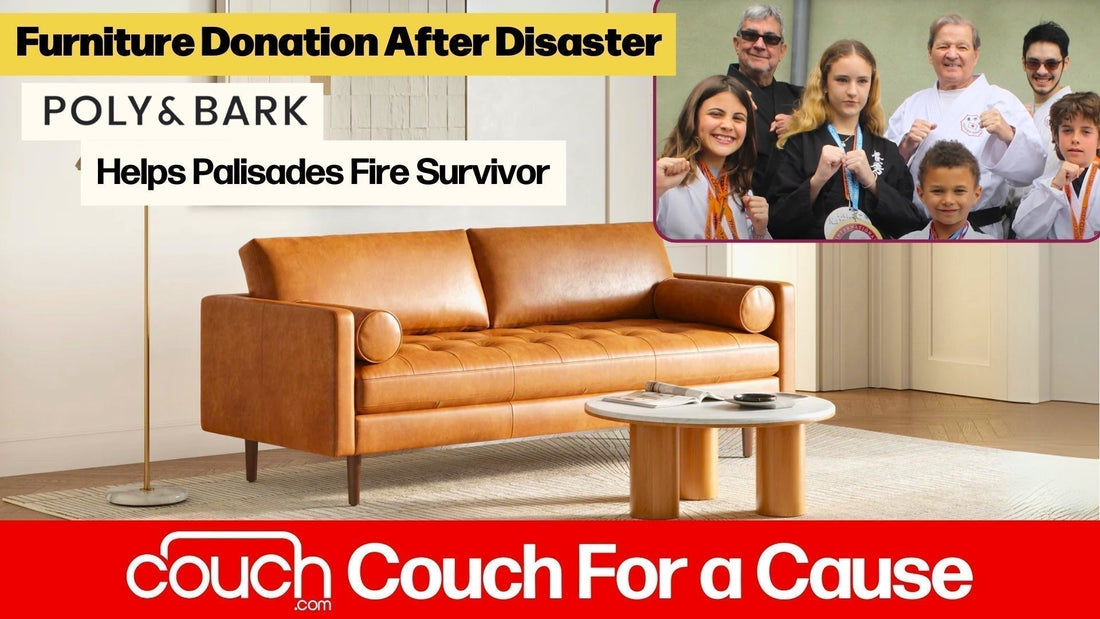 Couch for a Cause: Palisades Fire Survivor Finds Comfort in New Couch From Poly & Bark