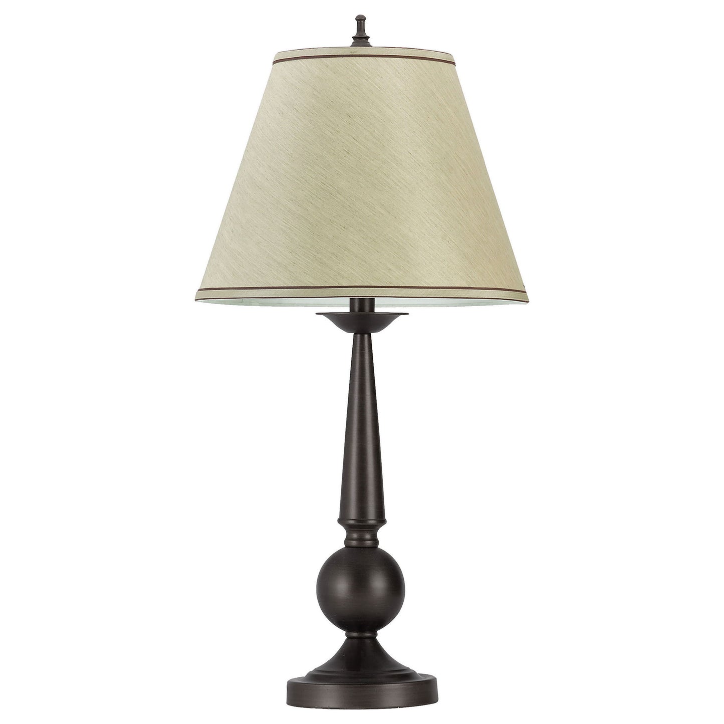 Table Lamps With Cone Shade (Set of 2) - Beige / Brown