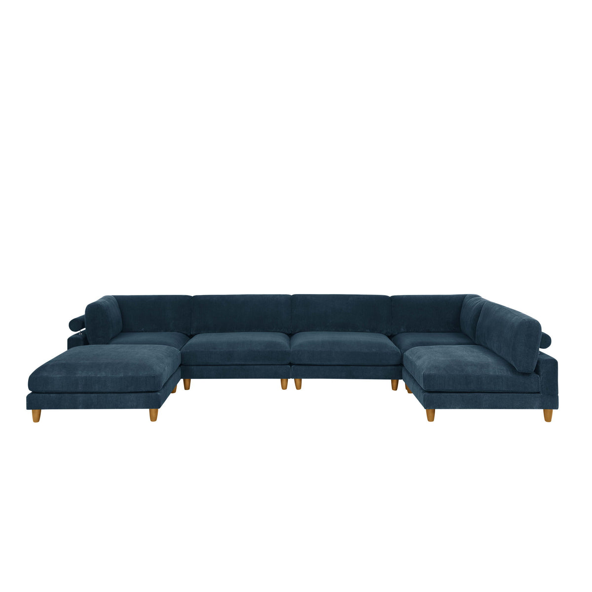 Modern Modular Sectional With Adjustable Back Support