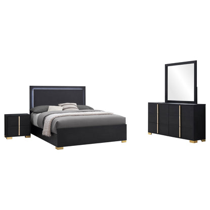Jeremiah - 4 Piece Bedroom Set With LED Headboard