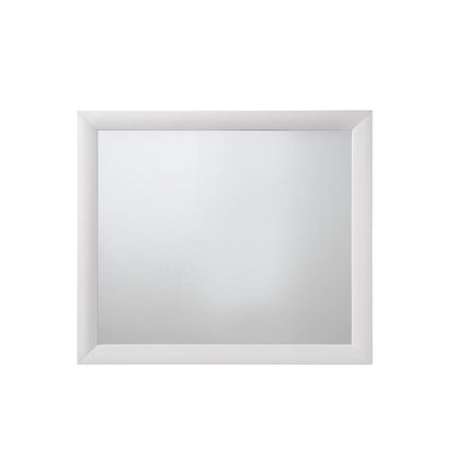The Ireland - Contemporary Design Mirror features a rectangular shape and a wide white frame, shown against a plain white background.