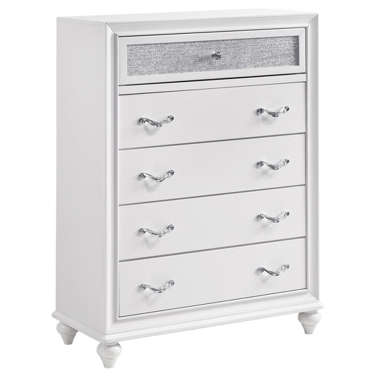 Randall - 5 Drawer Chest - White