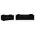Black / 2 Pc. Sofa, Loveseat