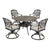Pearl Silver / 5 Pc. Table, 4 Chairs