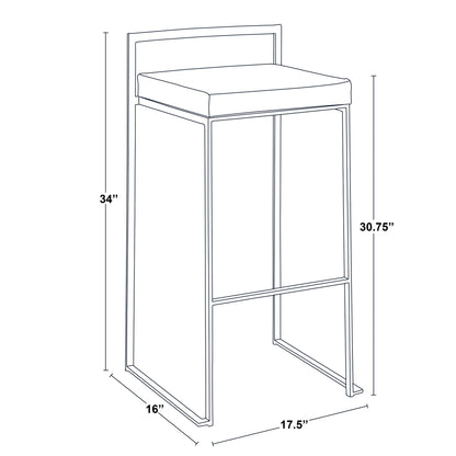 Fuji - Contemporary Stackable Design Barstool