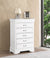 White / 5 Drawers