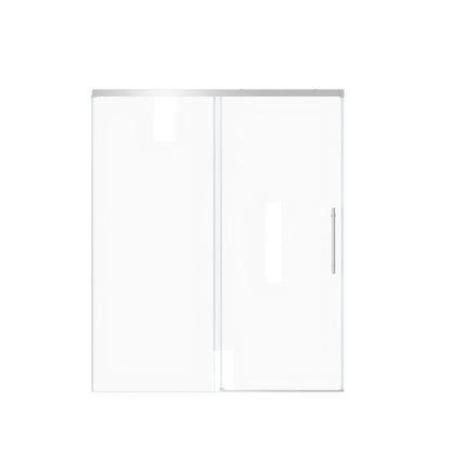 Frameless Single Sliding Shower Door With Handle