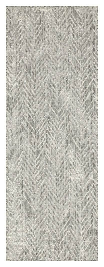 Sunshine - 5'3" X 7'3" Indoor, Outdoor Area Rug - Silver