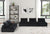 Black / 5 Pc. Sectional