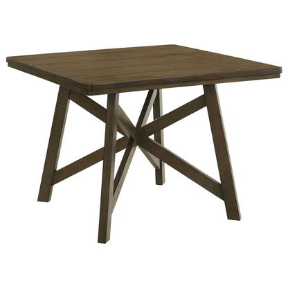 Maxine - Square Counter Height Dining Table - Brown