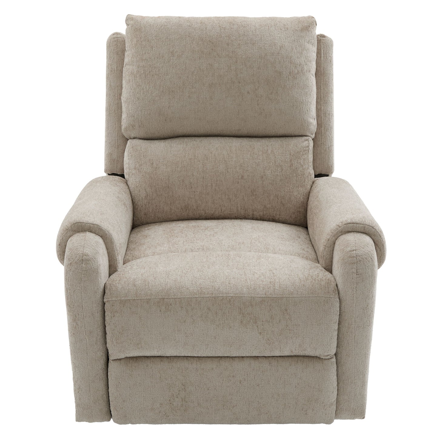 Manual Recliner Massage Chair With Swivel Rocker, 8 Massage Modes, Side Storage Pocket