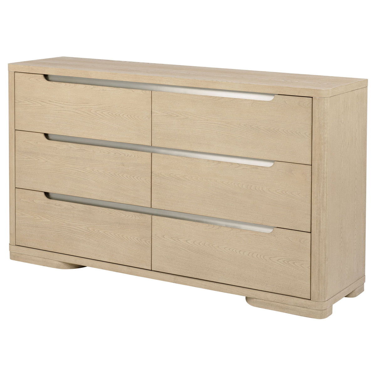 Mirador - 6 Drawer Bedroom Dresser - Natural