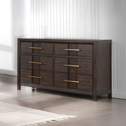 Kenzo - 6 Drawer Dresser - Walnut