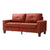 Red / Faux Leather
