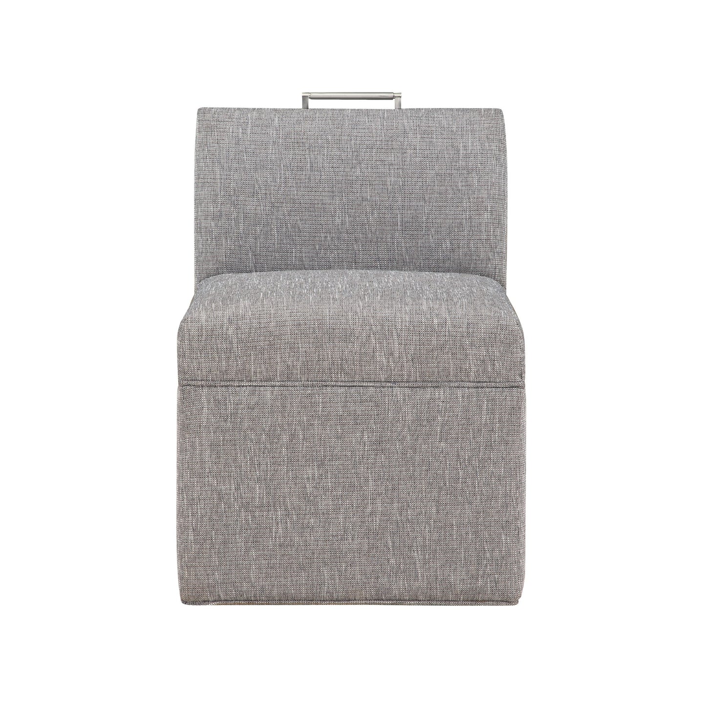 Della - Upholstered Castered Chair - Gray