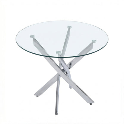 Round Dining, Kitchen Table For Dining Room - Chrome