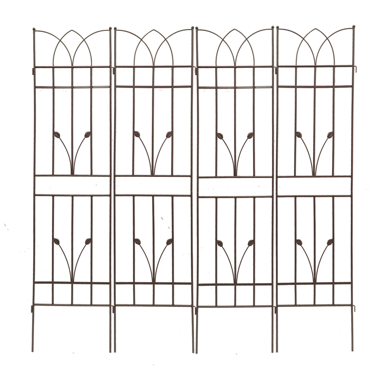 Metal Garden Trellis Rustproof For Climbing Plants Outdoor Flower Support