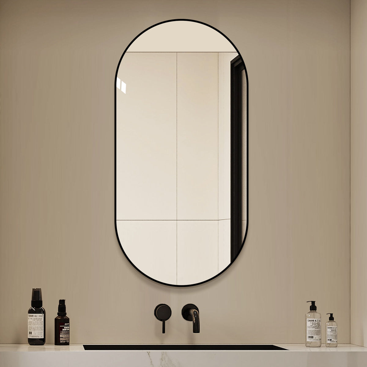 Modern Framed Bathroom Vanity Mirror