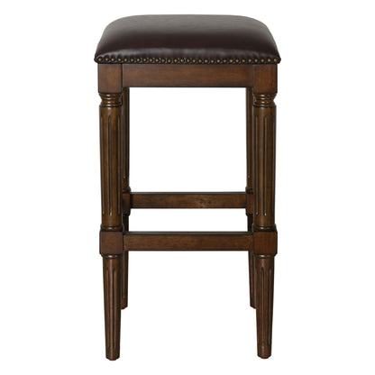 Square Stool With Upholstered Seat