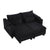 Black / 63"W x 53.9"D x 31.5"H