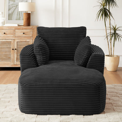 Oversized Chaise Lounge Chair Indoor - Black