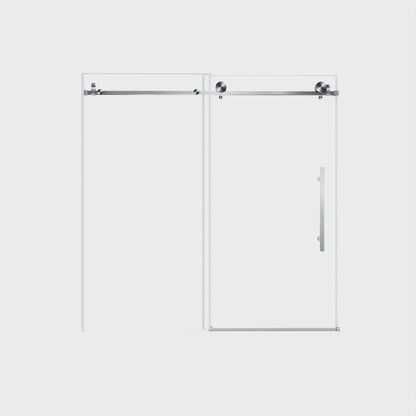 Frameless Shower Door, Smooth Sliding Tracks