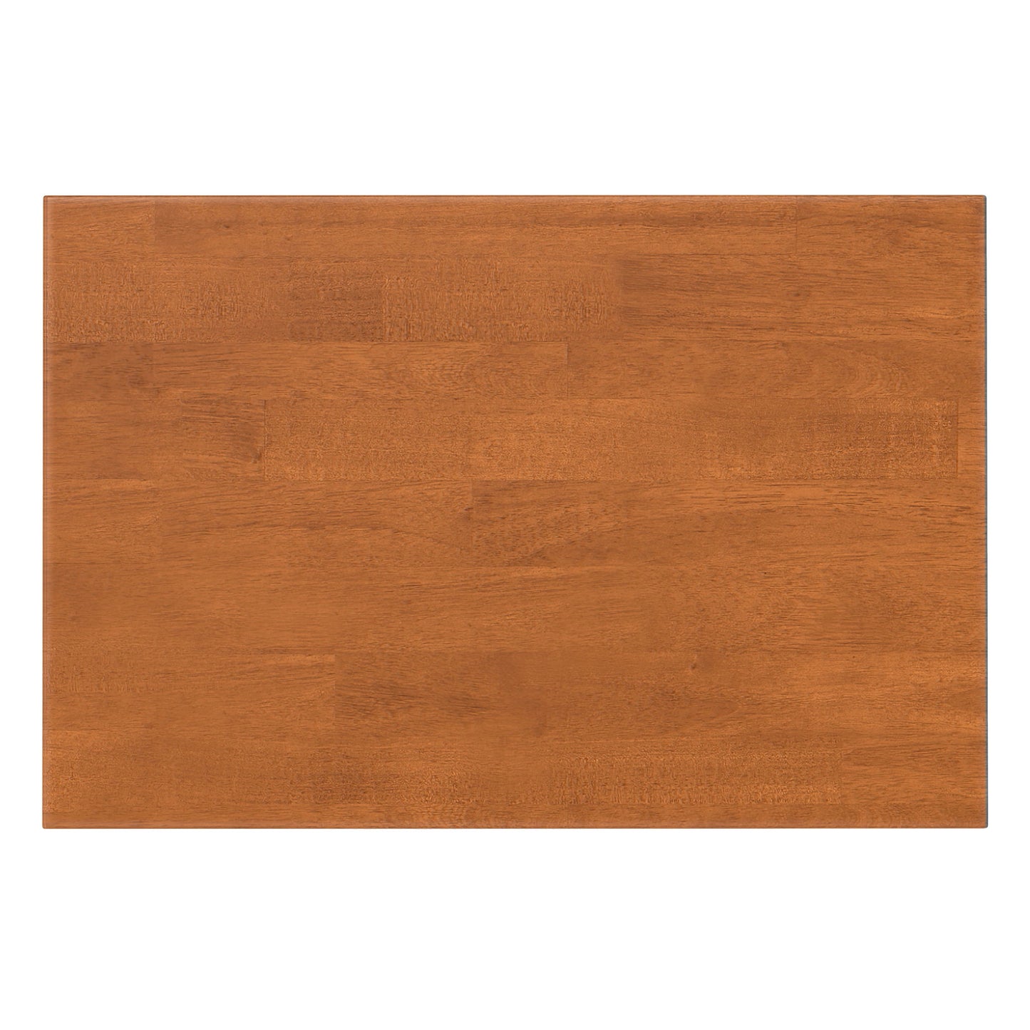 The Harper - Handcrafted Bookcase With Storage, featuring a smooth, polished wood finish in warm medium-brown, is shown from above against a white background.