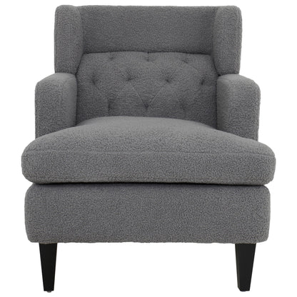 Upholstered Accent Chair Tufted Armchair For Living Room And Bedroom