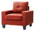 Red / Faux Leather