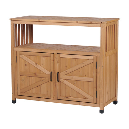 Patio Bar Table Set With Storage